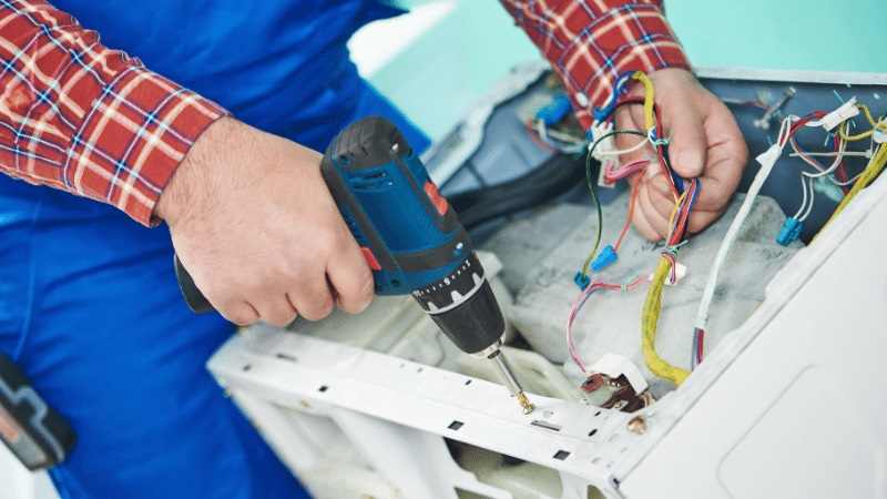 Kızılcahamam Airfel Airfel çamaşır makinesi kart tamiri – Su almama arızası orijinal parça ile giderildi. - Teknik servis örneği
